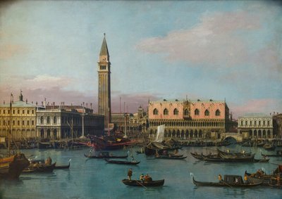 The Piazzetta and Riva degli Schiavoni by Giovanni Antonio Canal